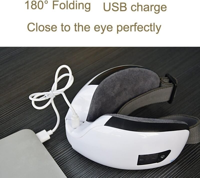 Wireless Eye Massage Air Compression Eye Massage Bluetooth Music Smart Eye Massager Machine White