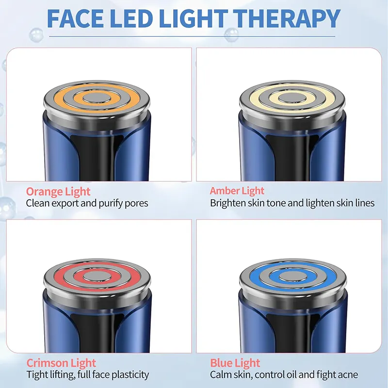 D41 Texet Microcurrent Facial Device, Facial Massager, Home Use Skin Tightening Machine Light Therapy for Face Eye Neck Lifting 6 in 1 Skin Care Tool